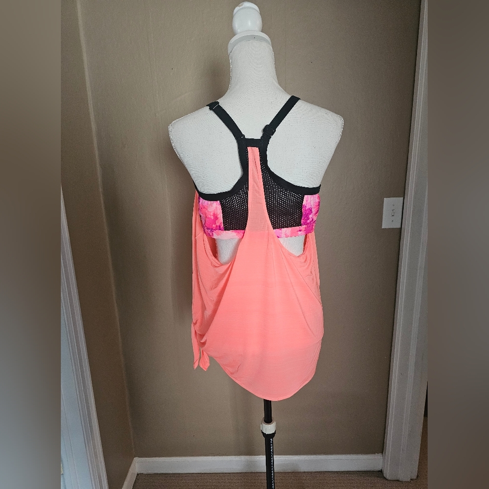 ✨️5 For $20✨️ Womens Coral Tankini Swimsuit Top. - Picture 4 of 5